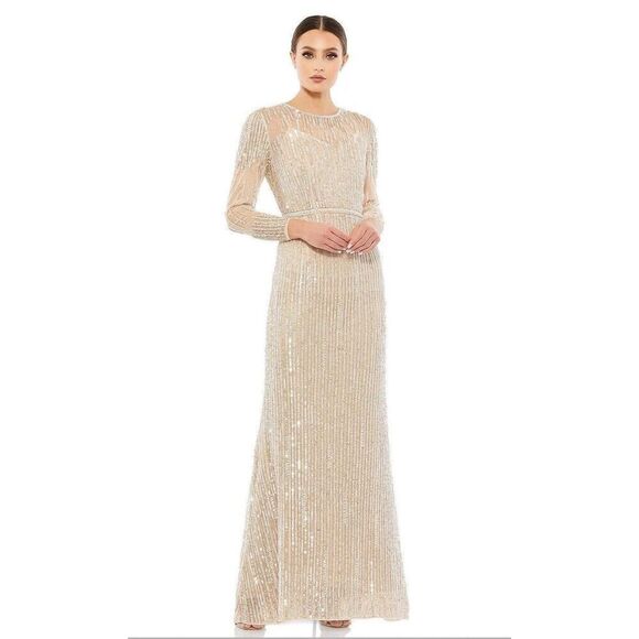 Mac Duggal  93629 Jewel Sequined Trumpet Gown NEW - Picture 1 of 12